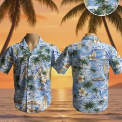Vintage Royal Hawaiian Shirt Men's Retro Aloha Print Cotton Tiki Style