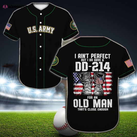 Vintage United States Army Baseball Jersey: Patriotic Old Man s Apparel - Aopprinter
