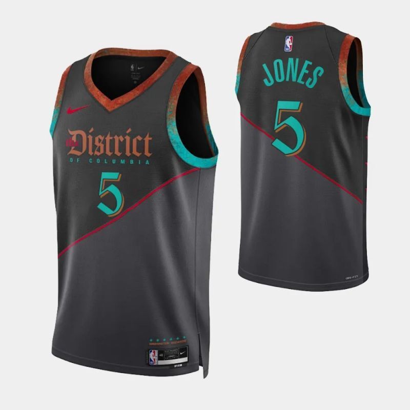washington wizards #5 tyus jones 2023-24 city edition swingman jersey_[1]