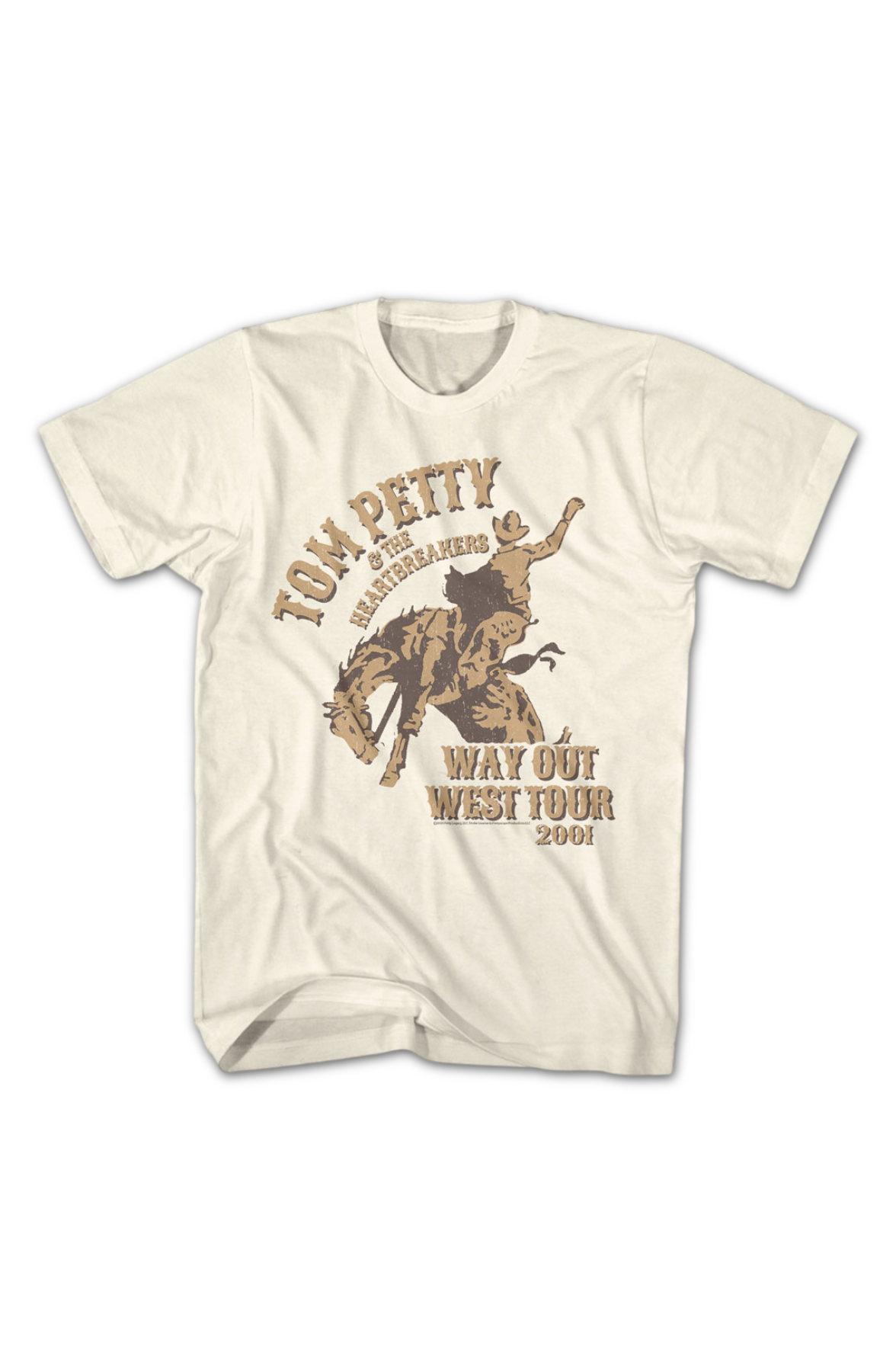 Way Out West Tour 2001 Tom Petty T-Shirt