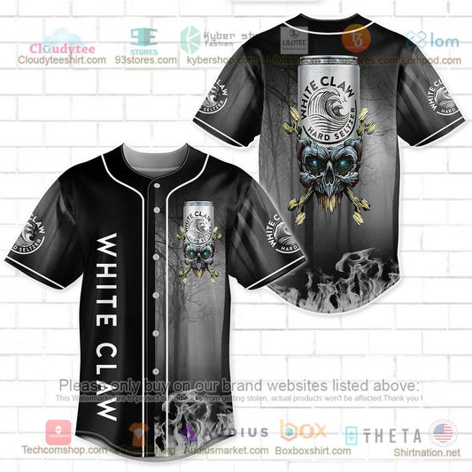 HOT White Claw skull head Baseball Jersey Shirt