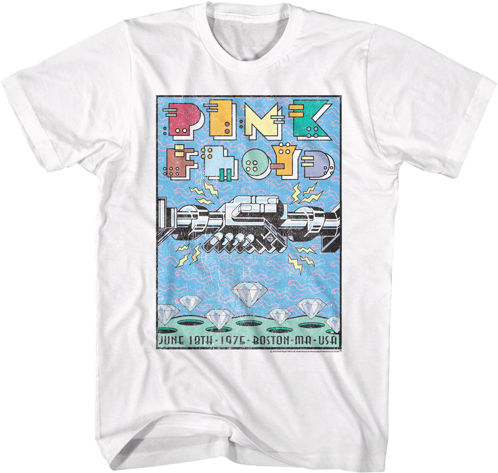 Wish You Were Here 1975 Poster Pink Floyd T-Shirt
