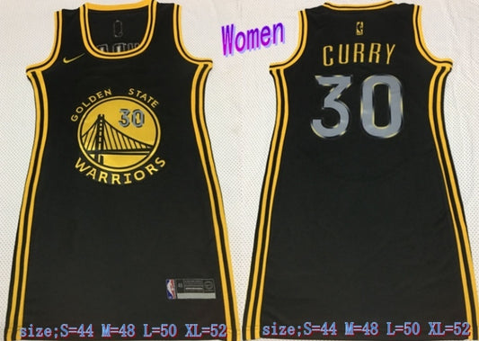 women golden state warriors #30 stephen curry Warriors 30 # Curry Black Women Dress s m l xl Style 1