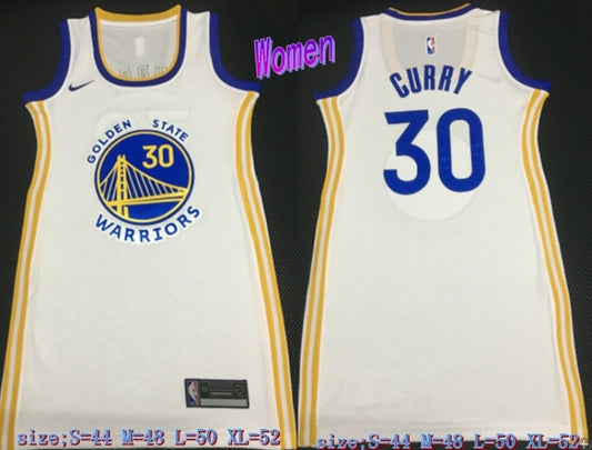 women golden state warriors #30 stephen curry Warriors 30 # Curry White Women Dress s m l xl Style 3