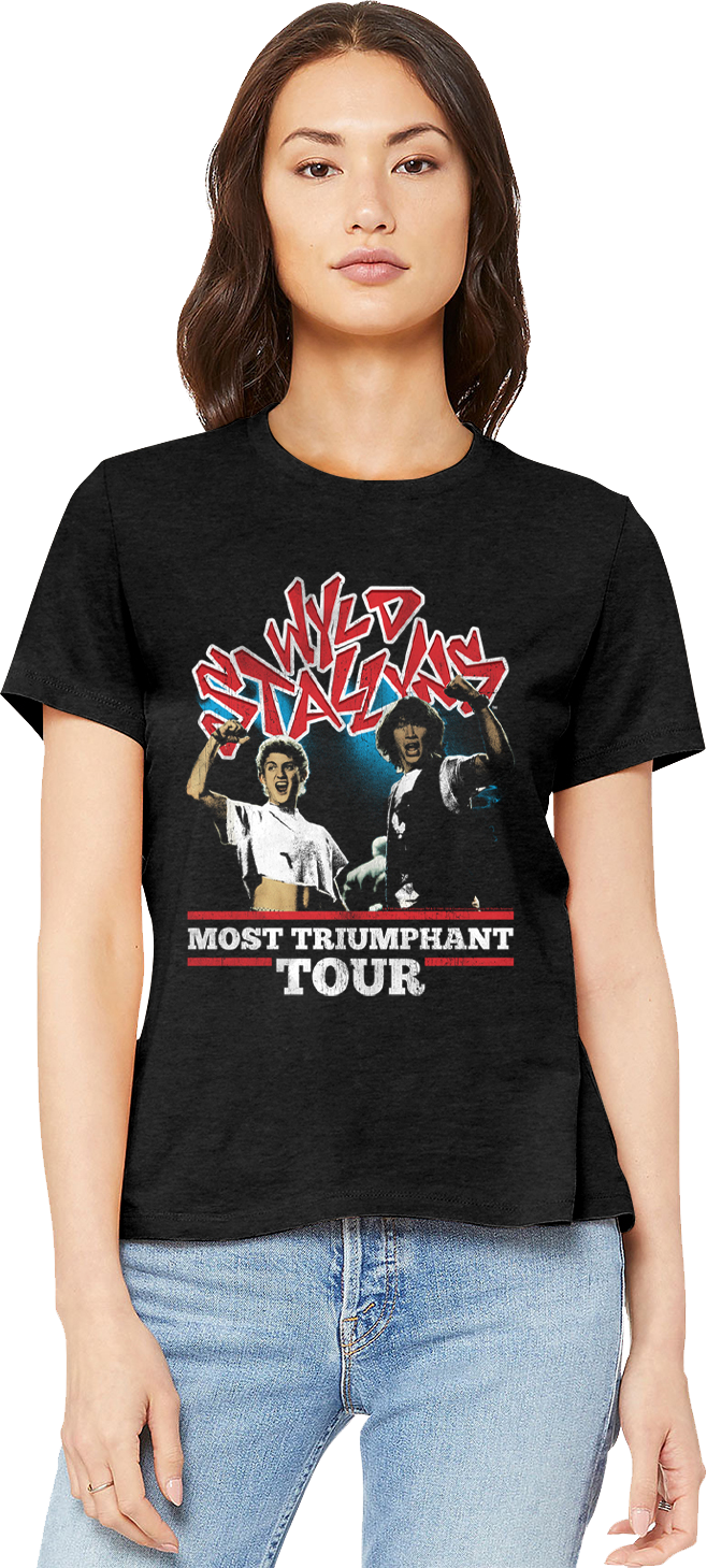 Womens Most Triumphant Tour Bill and Ted's Excellent Adventure Shirt