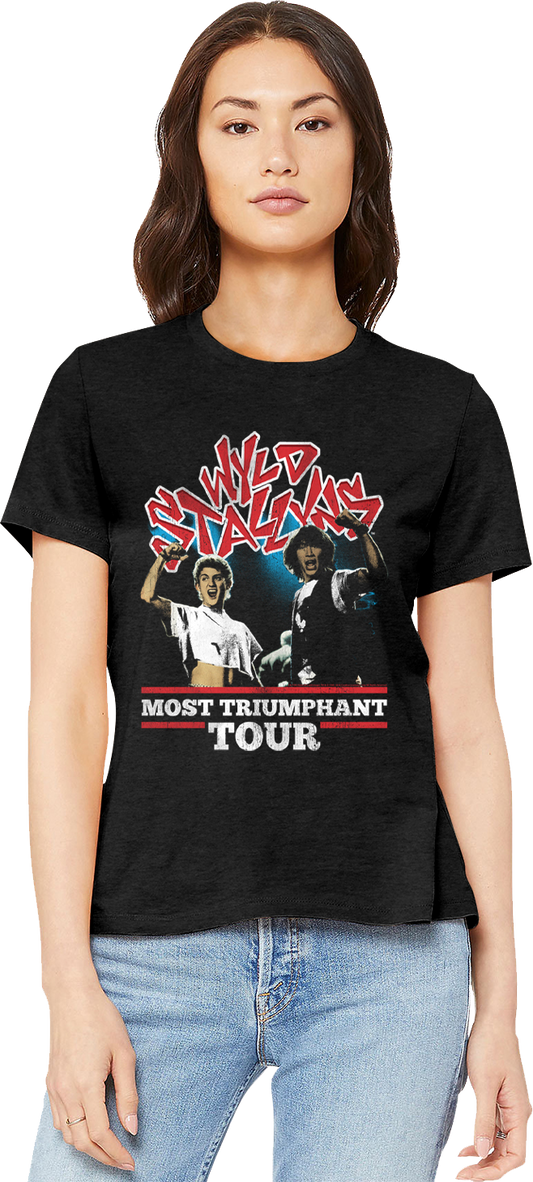 Womens Most Triumphant Tour Bill and Ted's Excellent Adventure Shirt