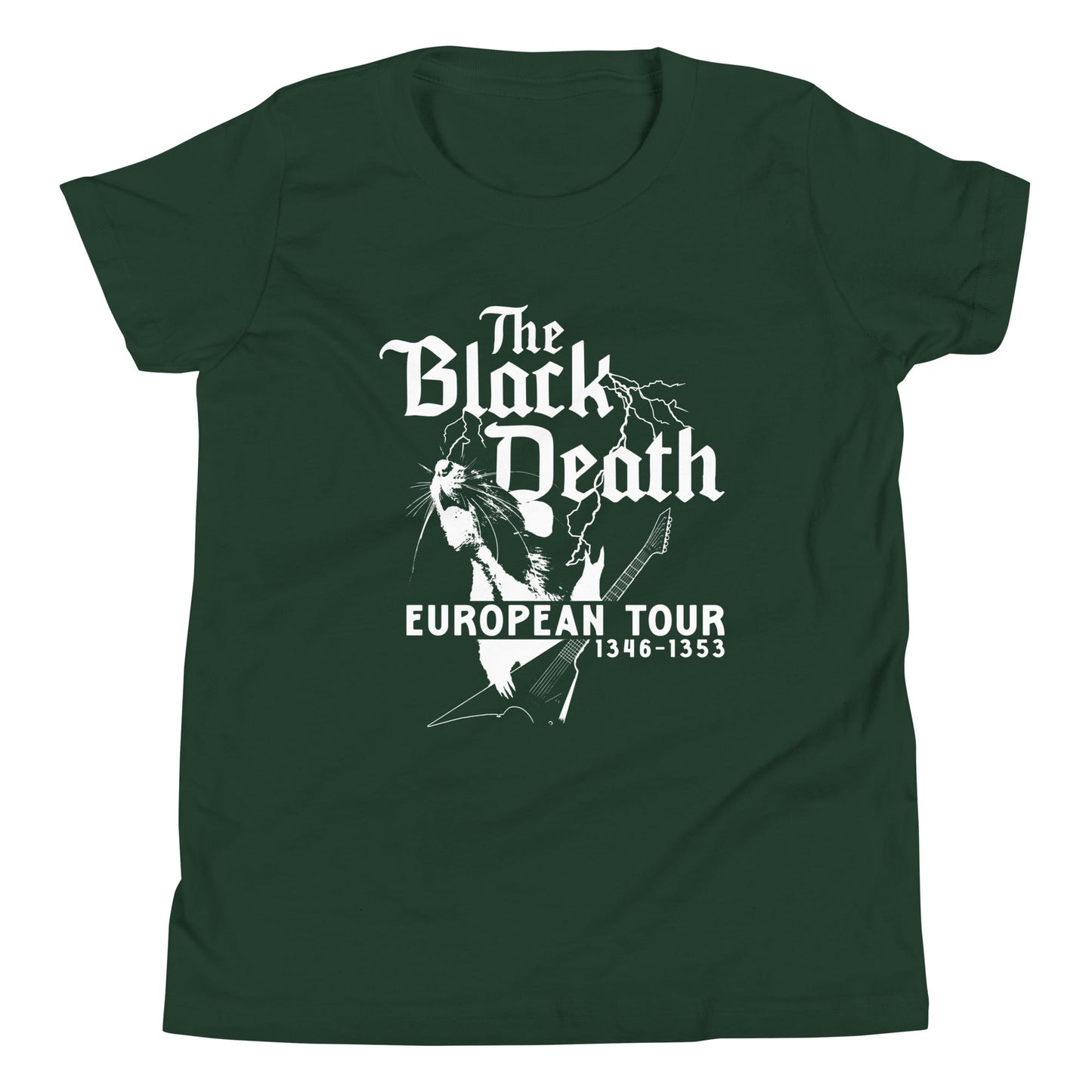 The Black Death European Tour Kid's Youth Tee