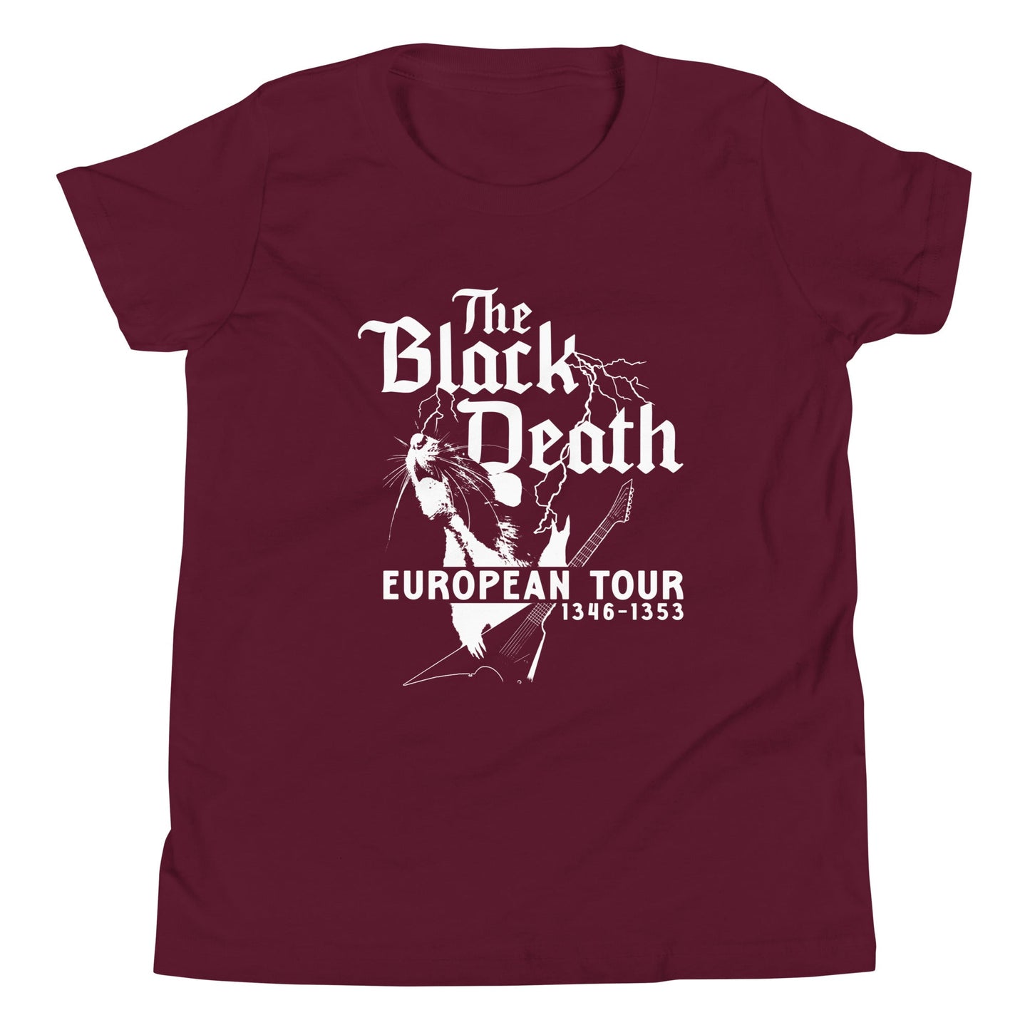 The Black Death European Tour Kid's Youth Tee